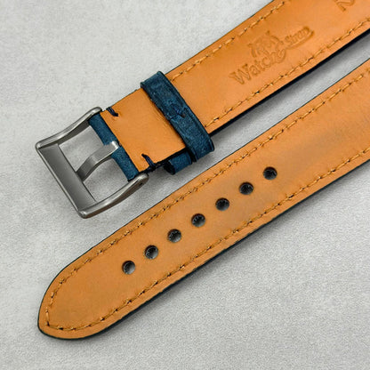 The Austin: Air Force Blue Full Grain Leather Apple Watch Strap