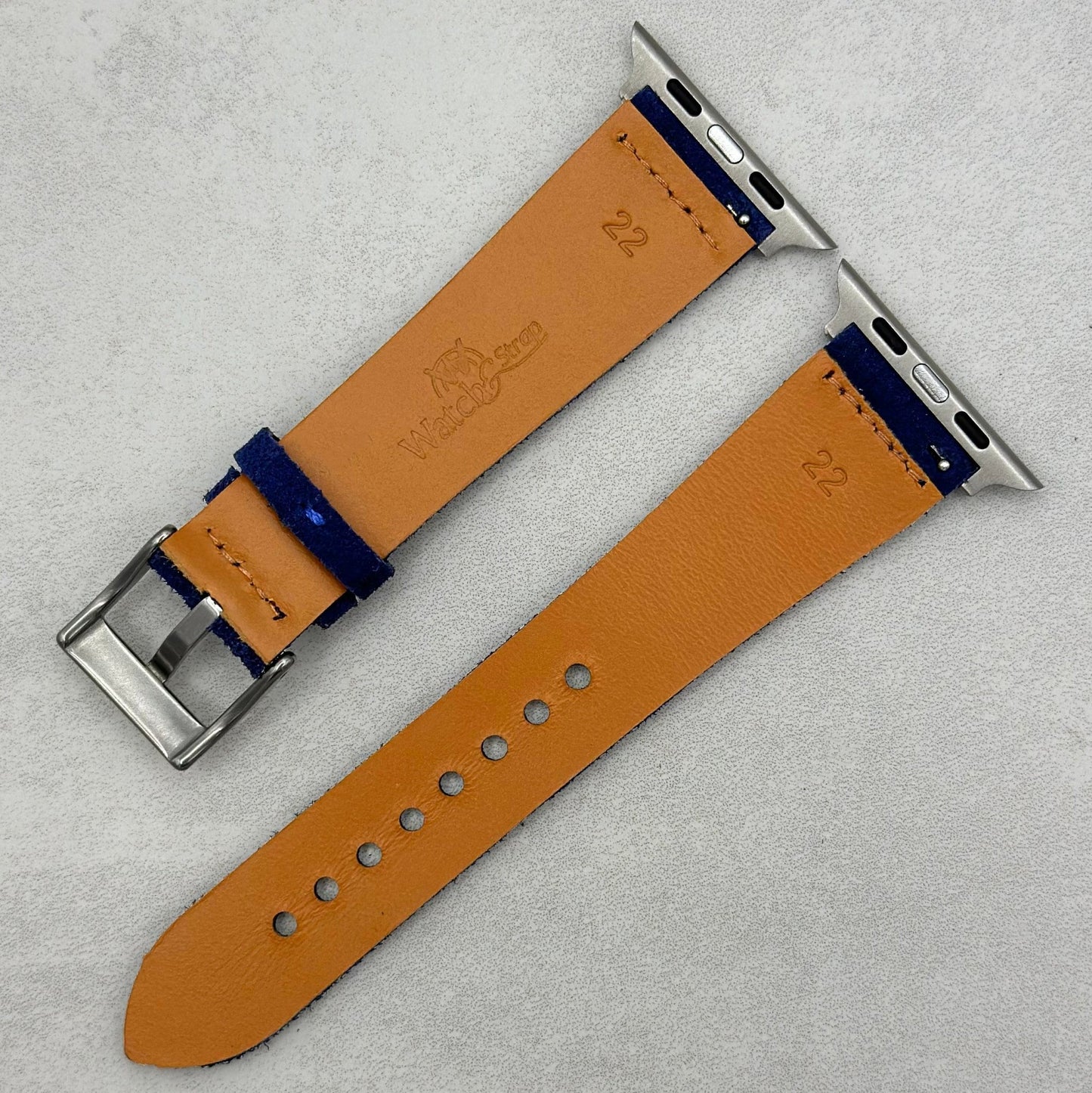 The Capri: Royal Blue Suede Apple Watch Strap