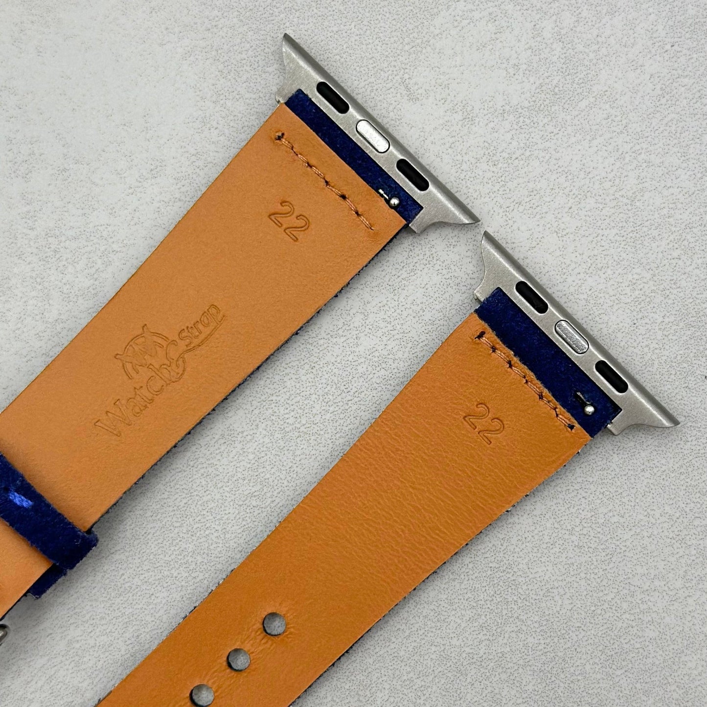 The Capri: Royal Blue Suede Apple Watch Strap