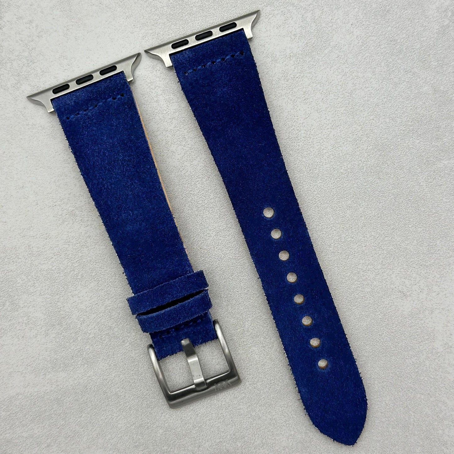 The Capri: Royal Blue Suede Apple Watch Strap