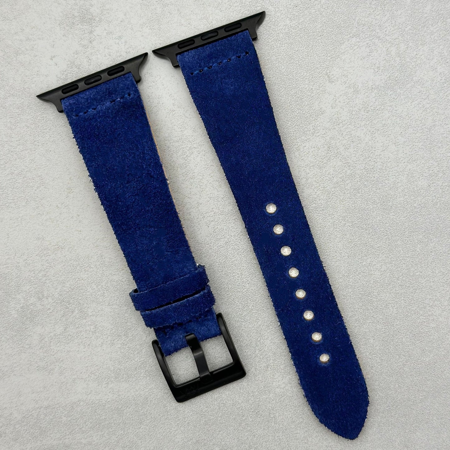 The Capri: Royal Blue Suede Apple Watch Strap