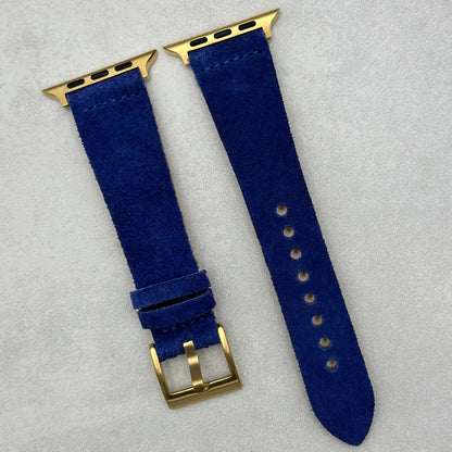 The Capri: Royal Blue Suede Apple Watch Strap