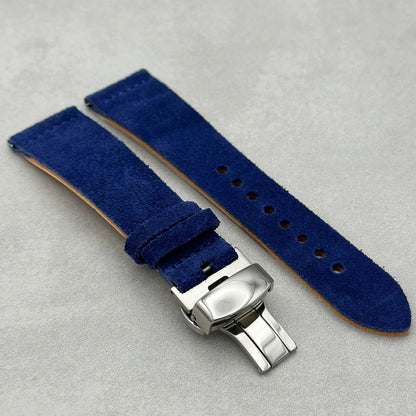 The Capri: Royal Blue Suede Watch Strap