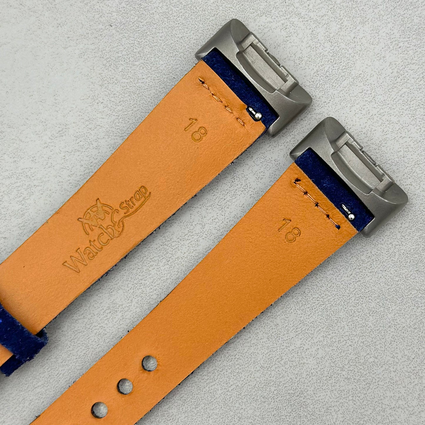 The Capri: Royal Blue Suede Fitbit Charge Watch Strap