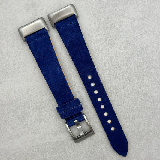 The Capri: Royal Blue Suede Fitbit Charge Watch Strap