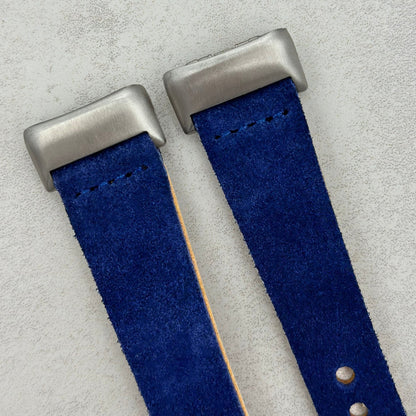 The Capri: Royal Blue Suede Fitbit Charge Watch Strap