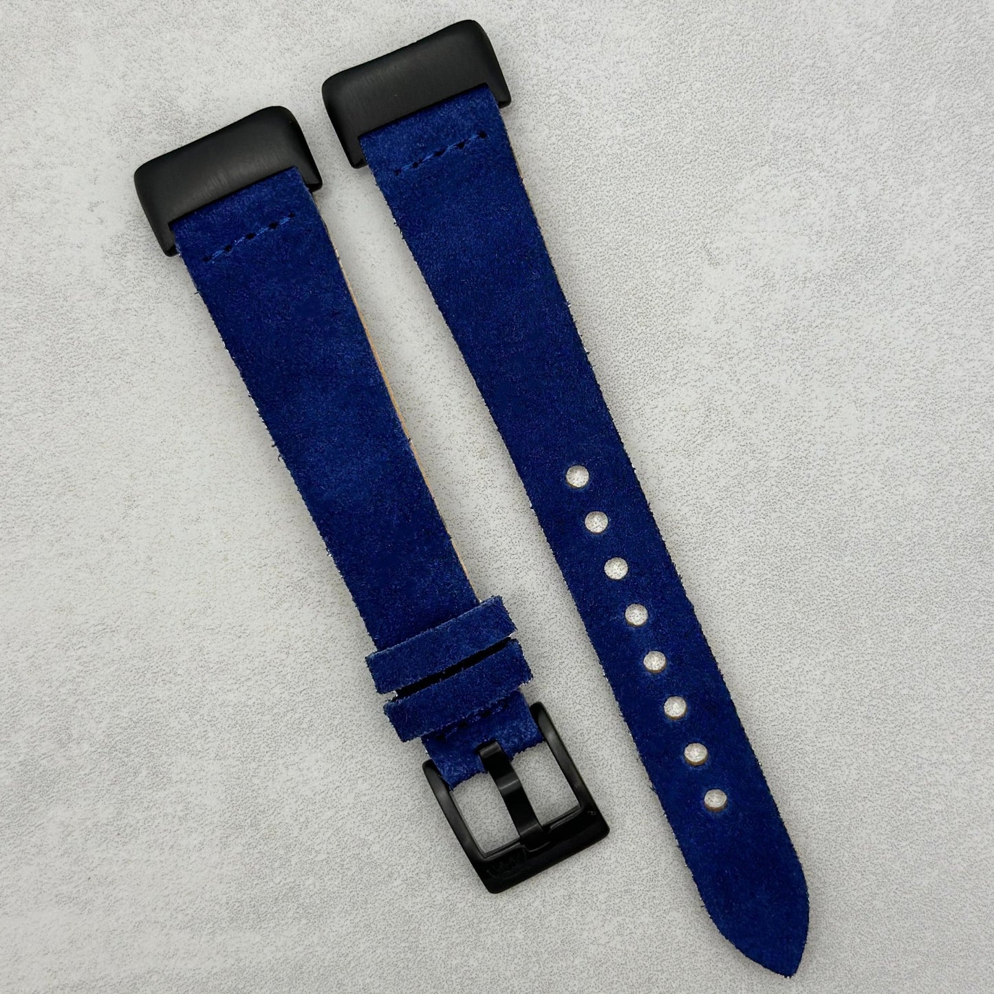 The Capri: Royal Blue Suede Fitbit Charge Watch Strap