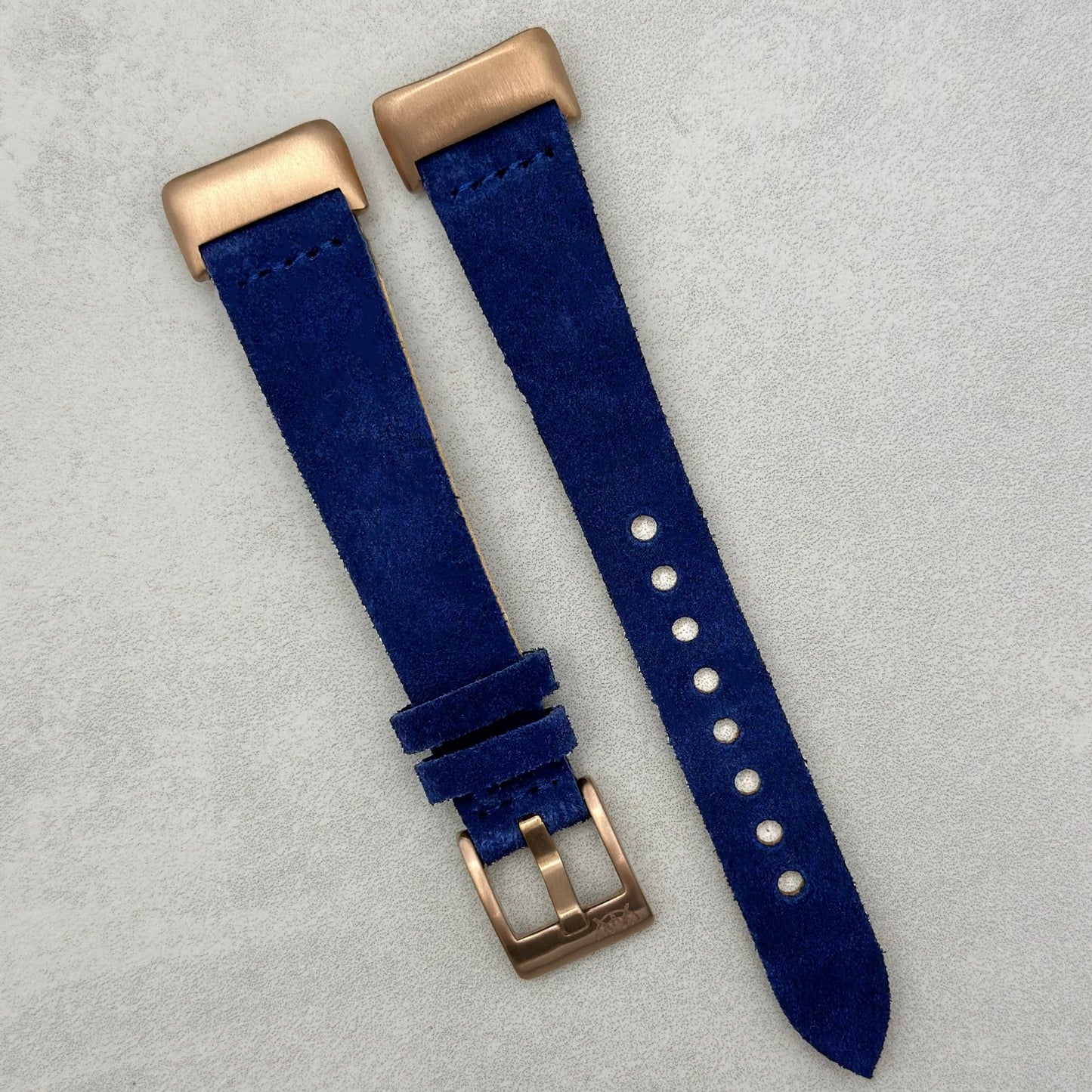 The Capri: Royal Blue Suede Fitbit Charge Watch Strap