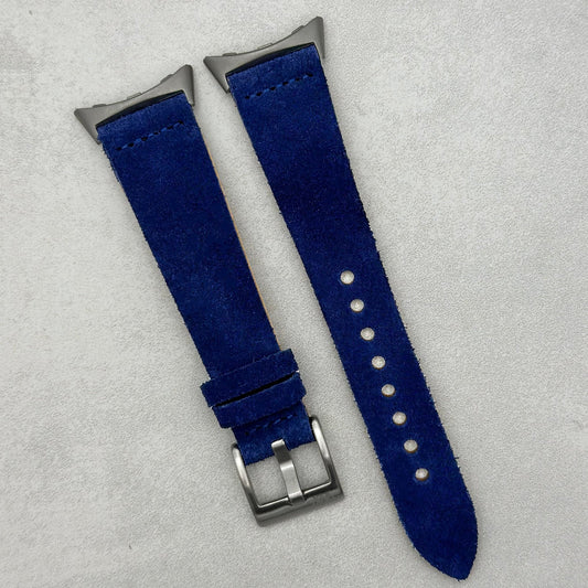 The Capri: Royal Blue Suede Google Pixel Watch Strap