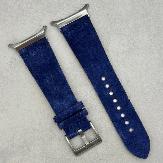 The Capri: Royal Blue Suede Samsung Galaxy Watch Ultra Strap