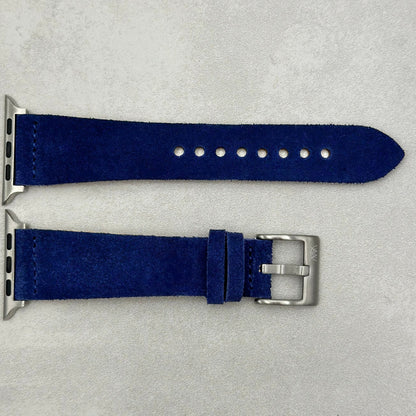 The Capri: Royal Blue Suede Apple Watch Strap