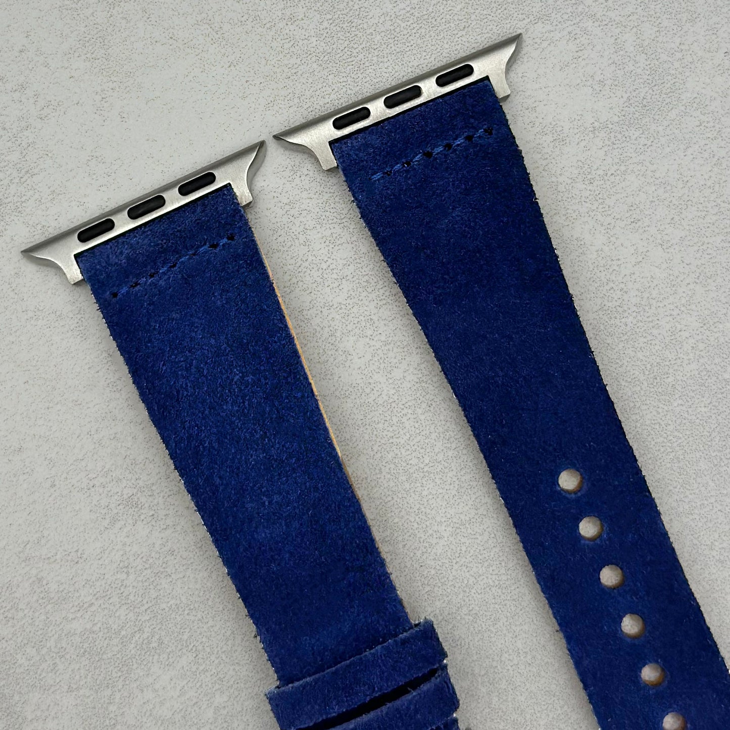 The Capri: Royal Blue Suede Apple Watch Strap