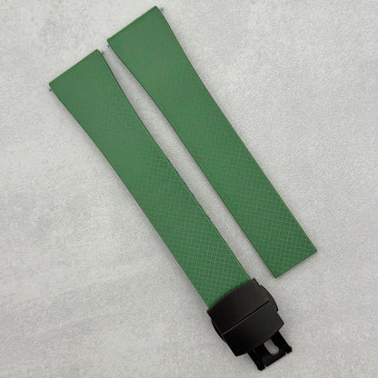 The Lisbon: Fern Green FKM Rubber CTS Watch Strap