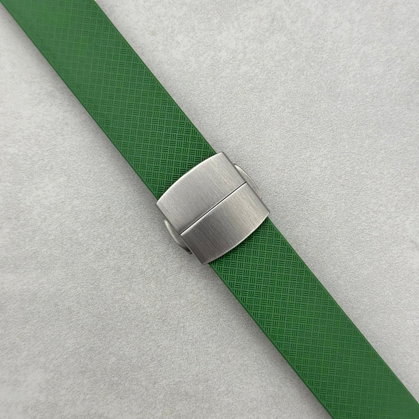 The Lisbon: Fern Green FKM Rubber CTS Watch Strap