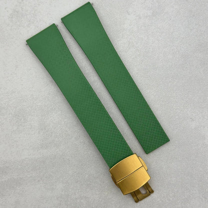 The Lisbon: Fern Green FKM Rubber CTS Watch Strap