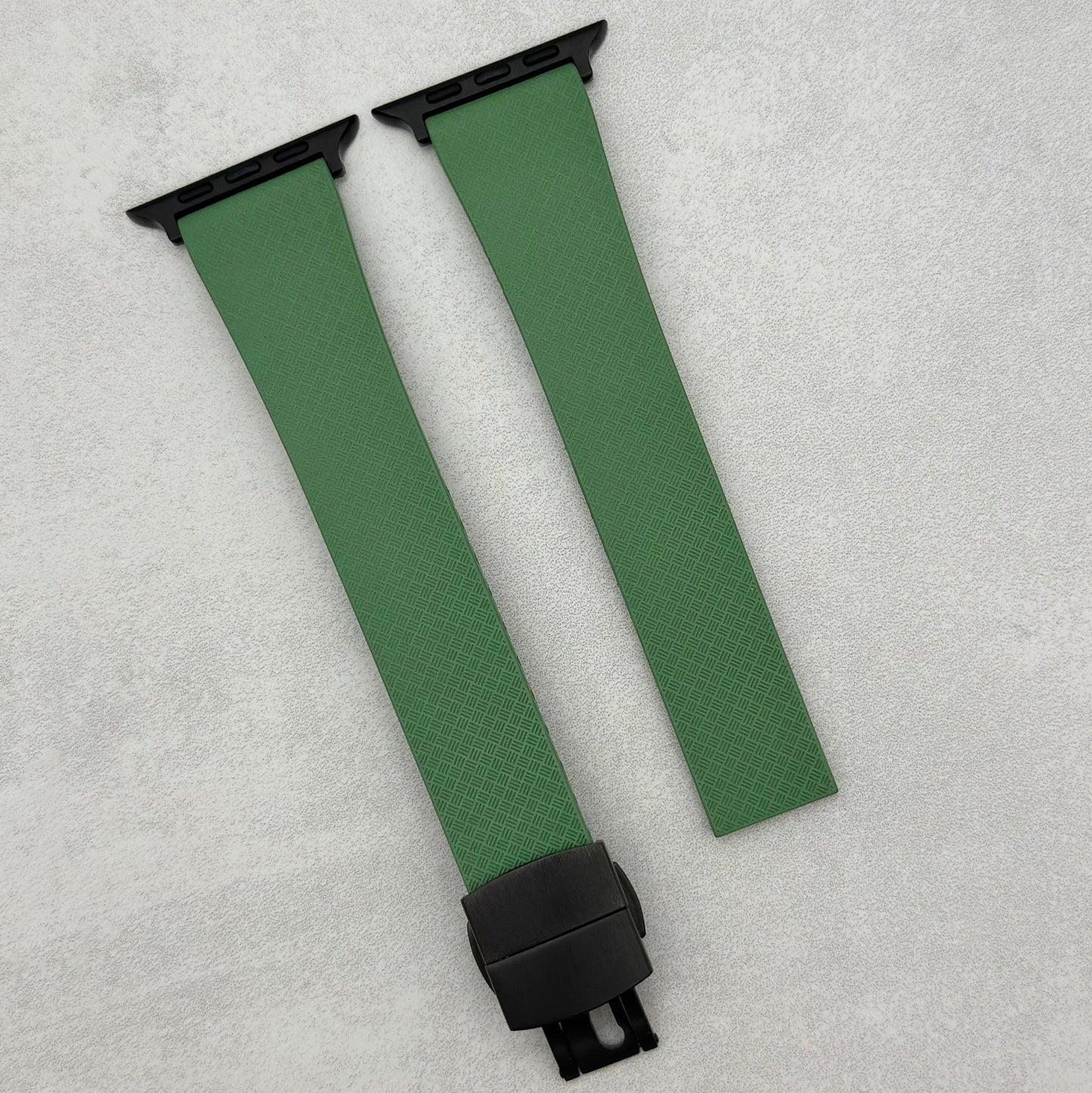 The Lisbon: Fern Green FKM Rubber CTS Apple Watch Strap