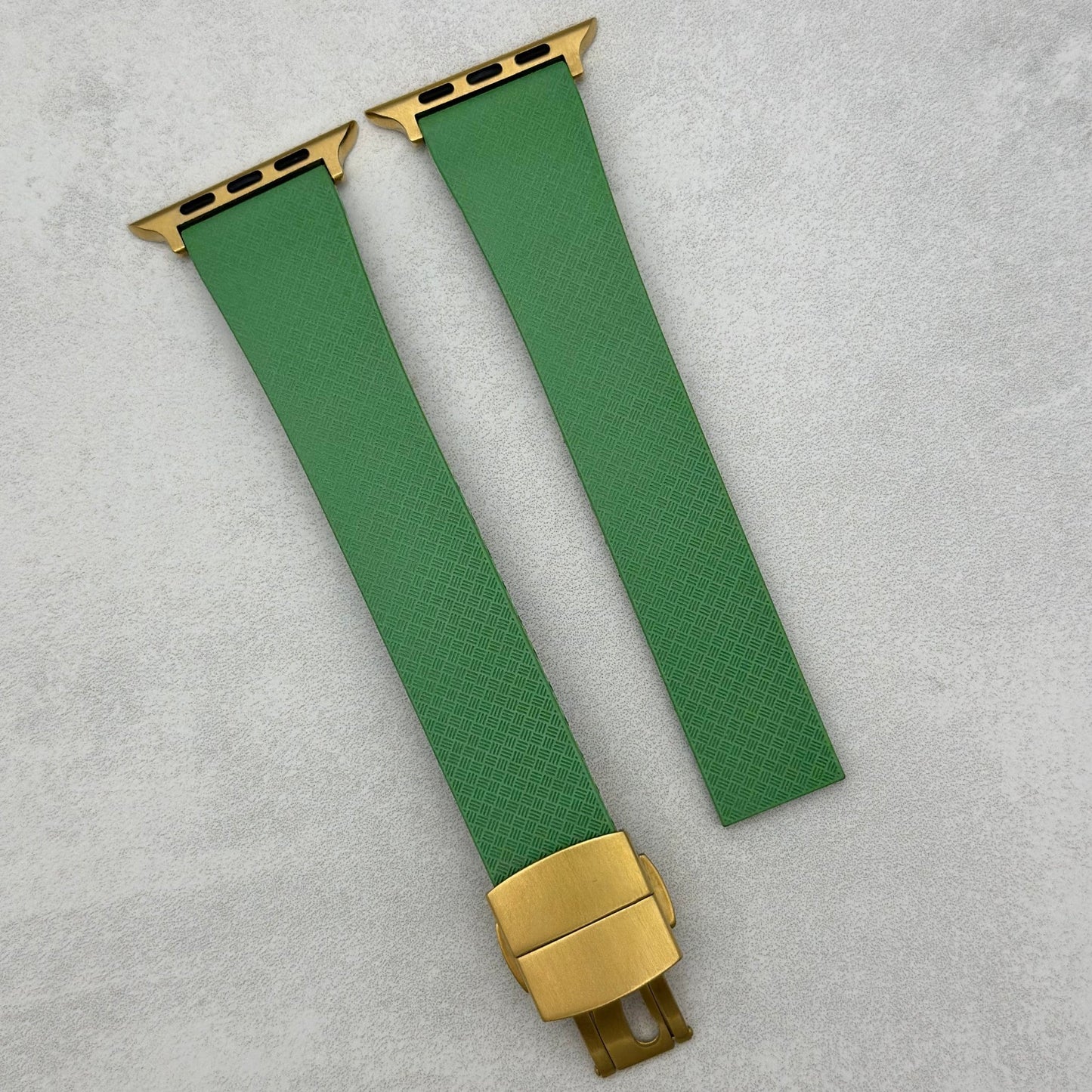 The Lisbon: Fern Green FKM Rubber CTS Apple Watch Strap