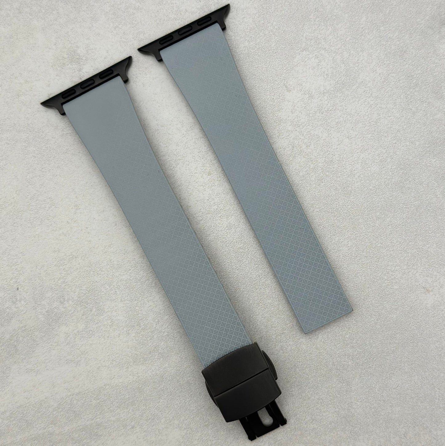 The Lisbon: Light Grey FKM Rubber CTS Apple Watch Strap