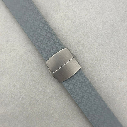 The Lisbon: Light Grey FKM Rubber CTS Watch Strap