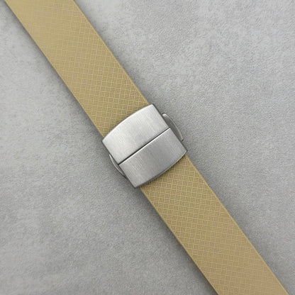 The Lisbon: Khaki Tan FKM Rubber CTS Apple Watch Strap