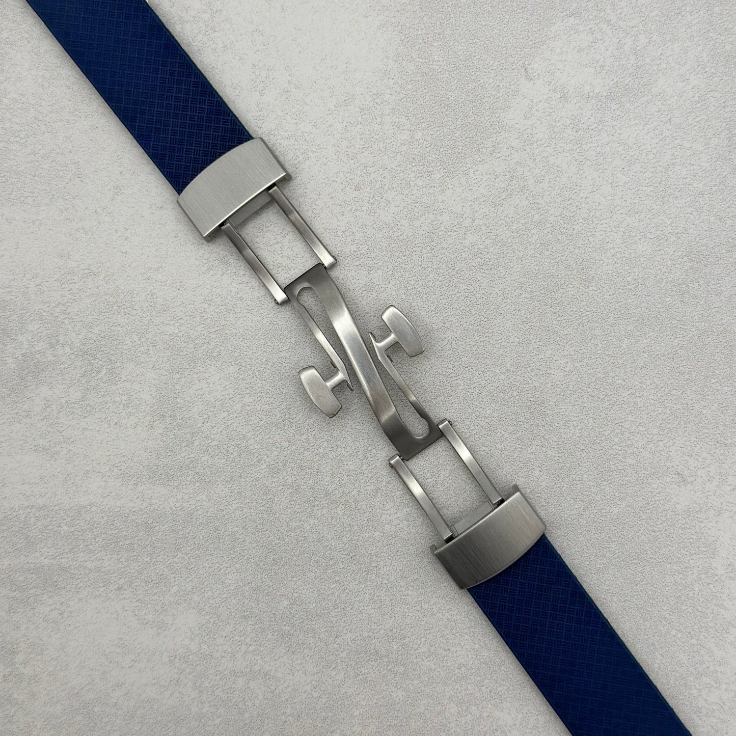 The Lisbon: Navy Blue FKM Rubber CTS Apple Watch Strap