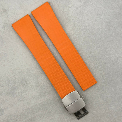 The Lisbon: Orange FKM Rubber CTS Watch Strap