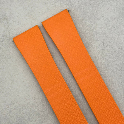 The Lisbon: Orange FKM Rubber CTS Watch Strap