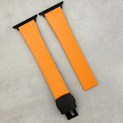 The Lisbon: Orange FKM Rubber CTS Apple Watch Strap