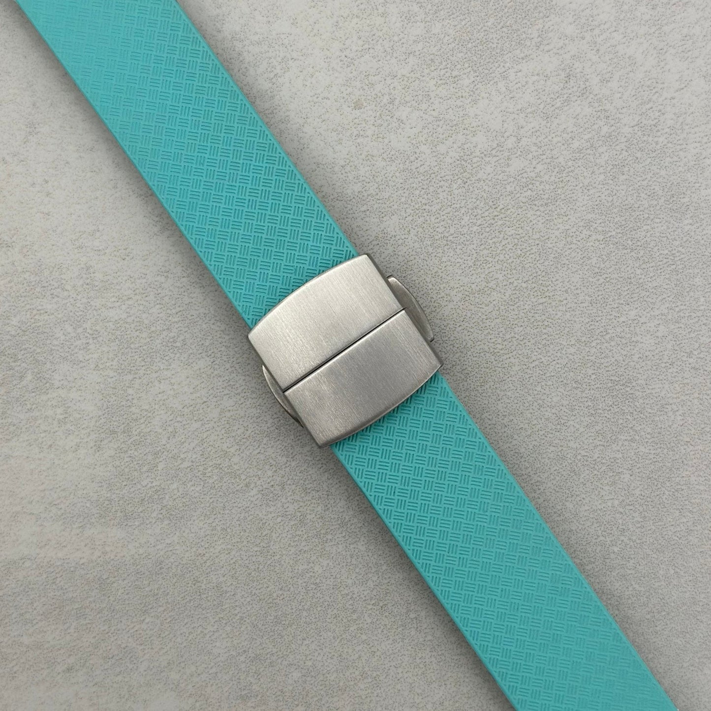 The Lisbon: Turquoise FKM Rubber CTS Apple Watch Strap