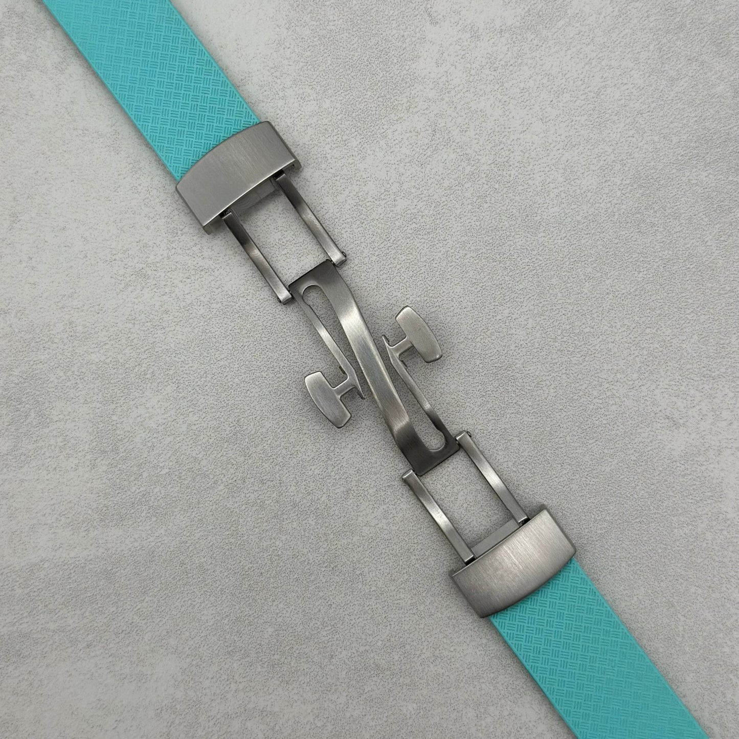 The Lisbon: Turquoise FKM Rubber CTS Apple Watch Strap