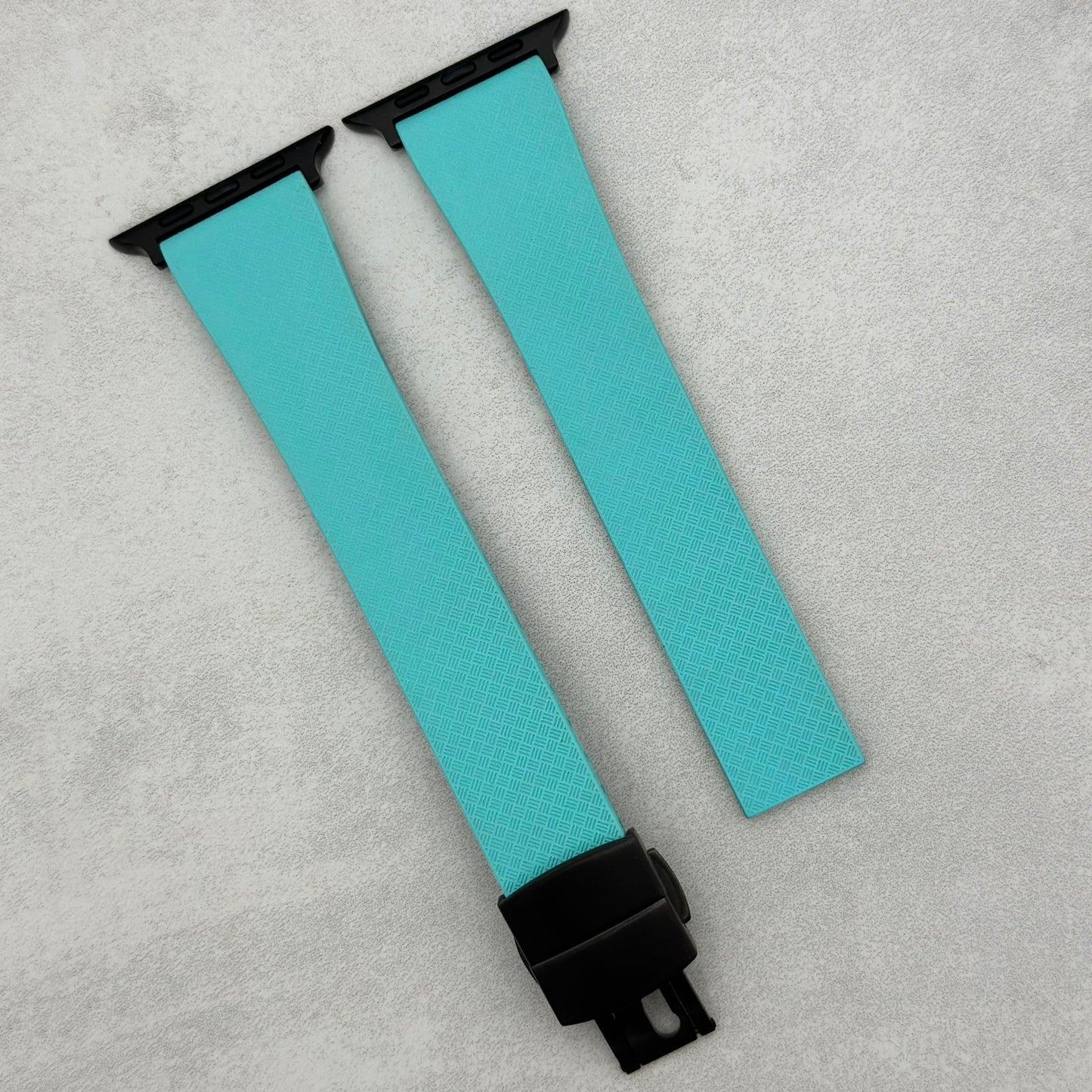 The Lisbon: Turquoise FKM Rubber CTS Apple Watch Strap