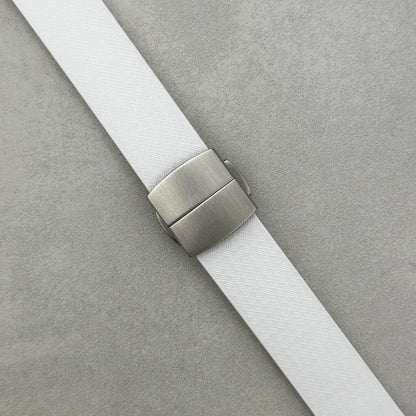 The Lisbon: White FKM Rubber CTS Apple Watch Strap