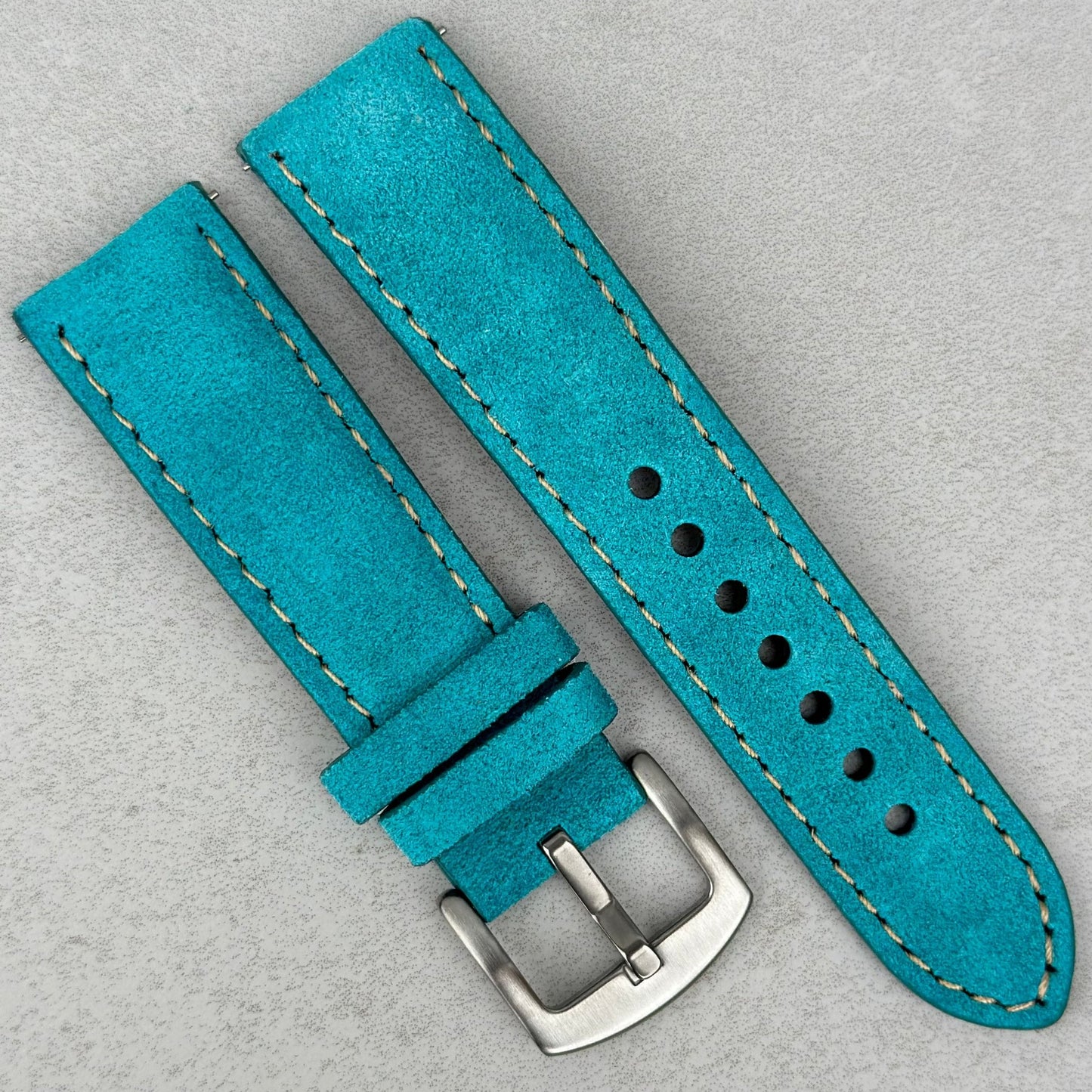 Summer Suede Bundle - Turquoise, Orange, Green and Tan Suede Watch Straps