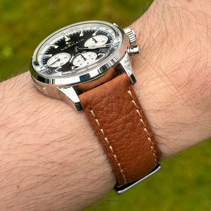 The Rome: Copper Brown Italian Full Grain Leather Watch Strap