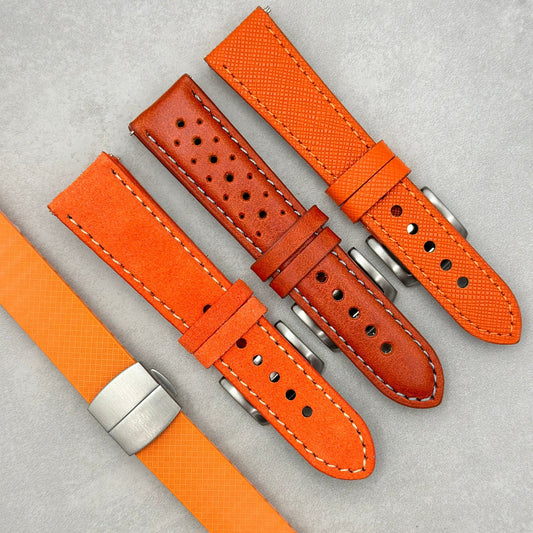 Orange Watch Strap Bundle - Florence, Lisbon, Montecarlo, Paris