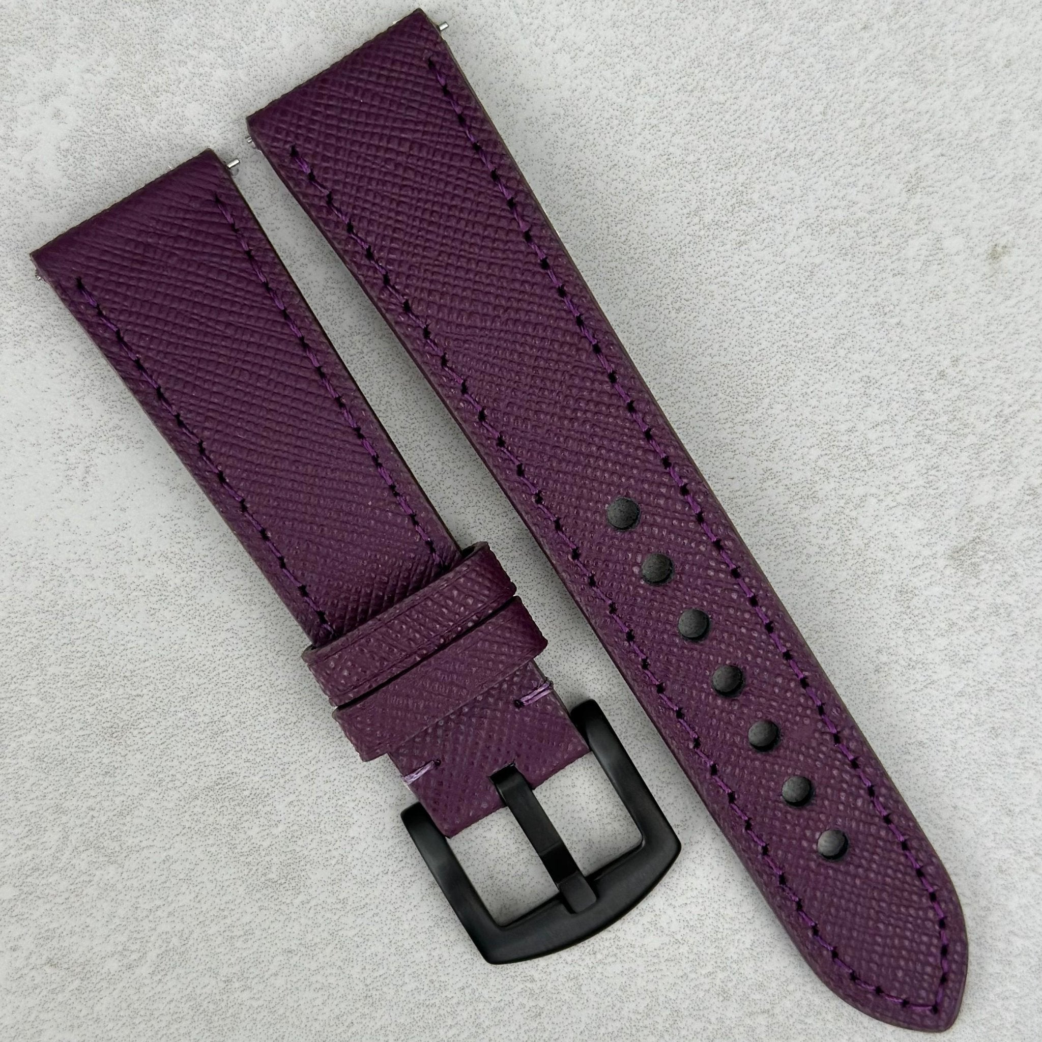 Purple leather strap sale