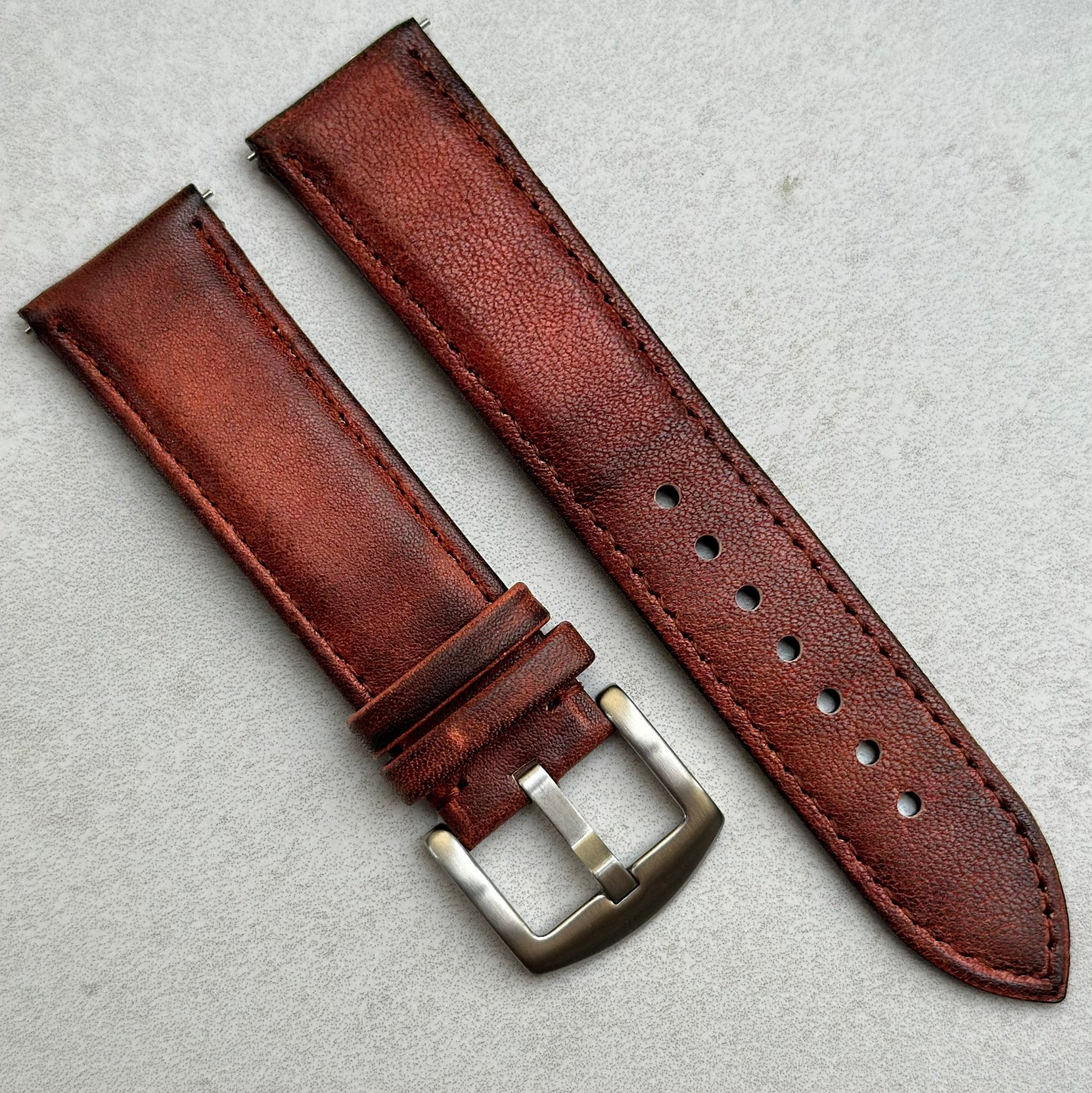 Strap leather sales