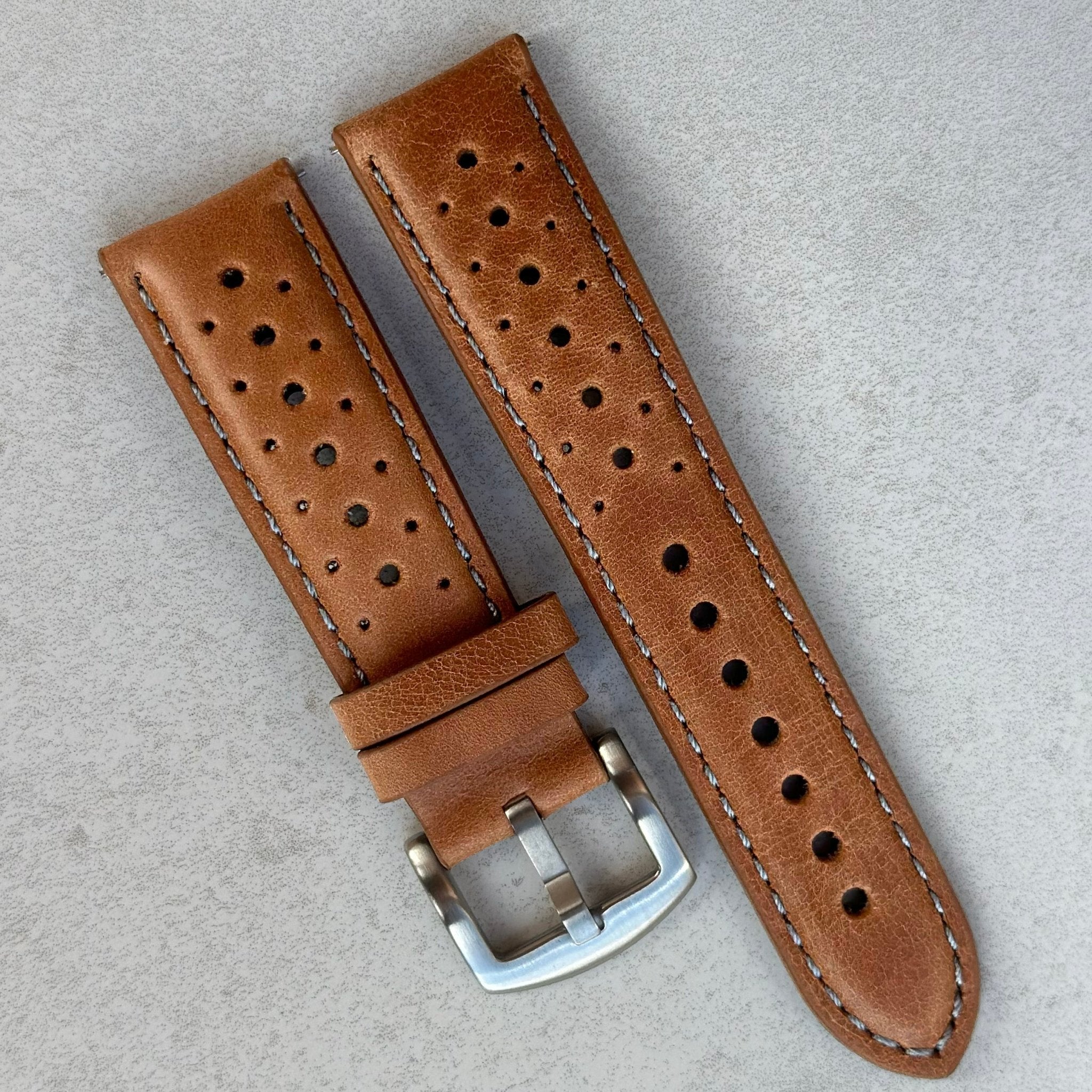 Rally leather best sale watch strap