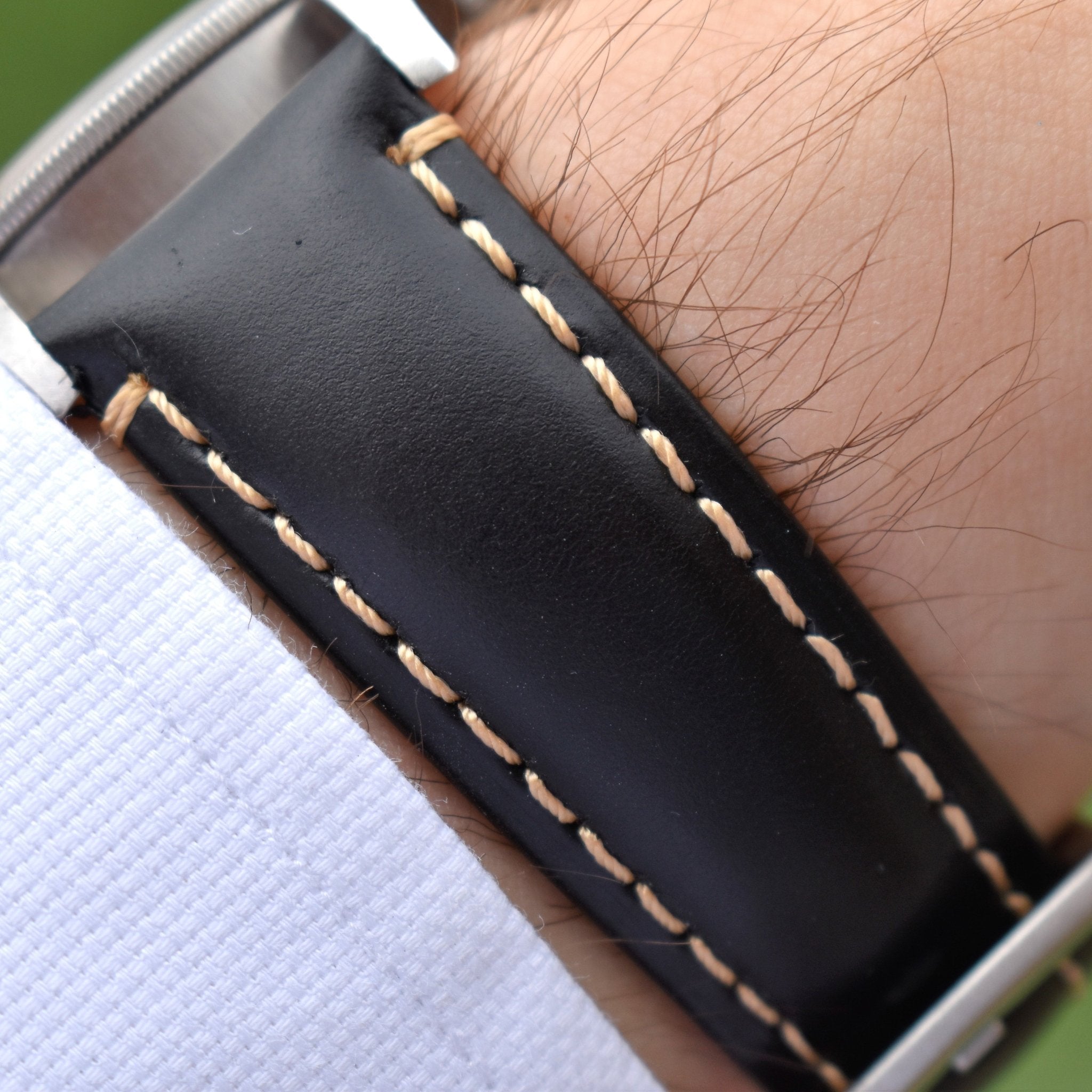 Full grain leather on sale strap