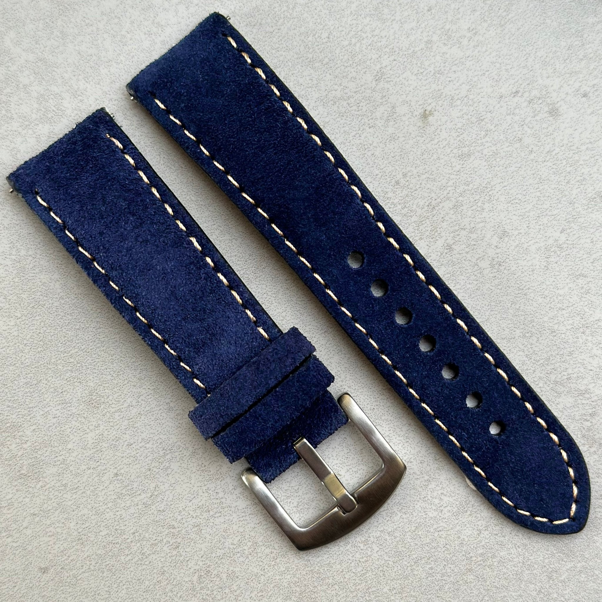 Blue suede watch online strap