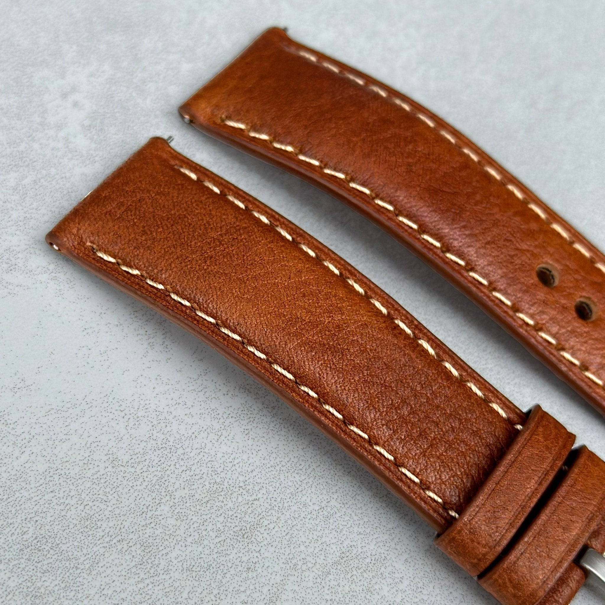 Full grain leather watch band best sale